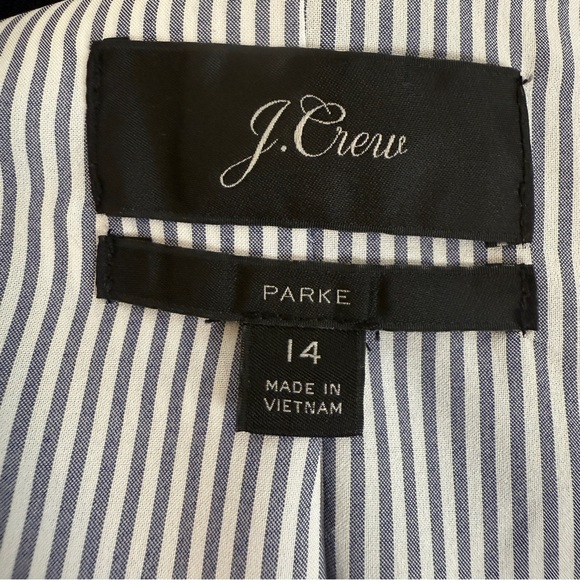 J. Crew Women’s Parke Navy Blue wool one-button blazer size 14 - Picture 10 of 10